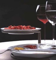 Serviersystem für 2 Teller